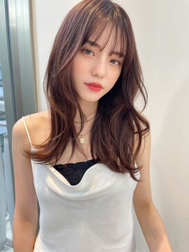 ノク(nok) クリアブラウン_大人ガーリーダークアッシュ似合わせカット