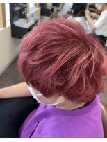 ジェリカヘアー サンフラワー通り(Jlica hair) ピンクバイオレットでポンポンポン