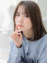 モッズヘア 上尾西口店(mod's hair)&nbsp;大人ガーリーイヤリングカラー透けバングTb4上尾20代30代40代