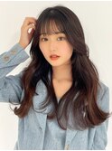  韓国前髪顔周り×フェミニン【新宿/髪質改善】
