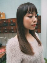 美容室チック 大島店(chic)&nbsp;ラウンドバングのツヤストレート☆[大島駅]