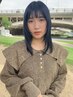 〈ブルー〉カット＋カラー（ケアカラー＋1100円）＋髪質改善TR