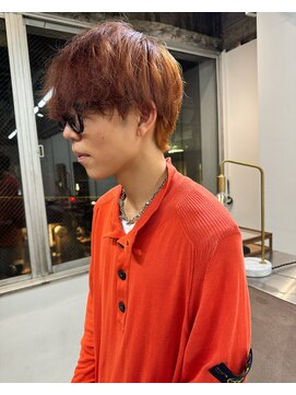 シアー(siar) オレンジカラー　オレンジブラウン　マッシュ