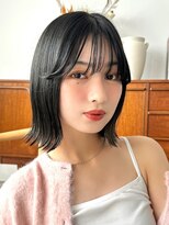 ラフィス ヘアー ホーム JR尼崎店(La fith hair Home) 【La fith】シアーブラック×シースルーバング