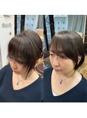 前髪ポイントストレート