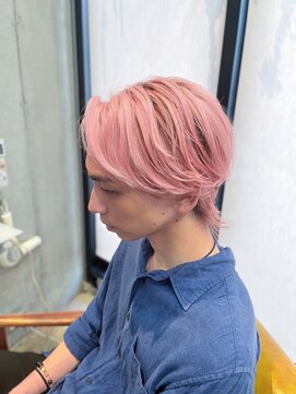 アクト 原宿(ACT) メンズウルフ×ペールピンク、