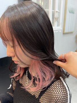 カモン(CAMON) 【フェイスフレーミングカラー】ピンクベージュカラー