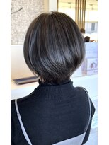 ヘアメイク アリエス 富谷店(HAIR MAKE aries) 【富谷】グレージュ系カラーで透明感をプラスした丸みショート