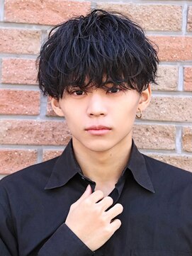 エース(ACES) ソフトツイストパーマツーブロック無造作マッシュ刈り上げ束感