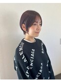 丸みショート/ショートカット/耳かけショート