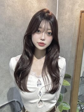 エン(en.) ★韓国ヘア/ハッシュカットロング/ラベンダーカラー