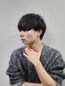 カット＋縮毛矯正(男性)【青山/マッシュカット/ストレートヘアメンズ】