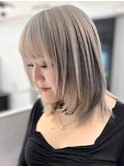 【似合わせデザインカラー】ホワイトブロンド/ルーツカラー