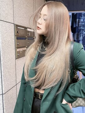 ラキング ギンザ トウキョウ(LAKING GINZA) くびれヘア/アプリコットオレンジ/夏/ハイライトカラー[銀座駅]