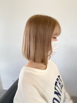 クラップス オル 金沢八景(CLAPS Ore) 金沢八景ダブルカラーくびれボブイルミナカラー顔周りレイヤー