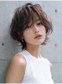 ★暗めカラーグランマッシュフェイスフレーミングデザインカラー