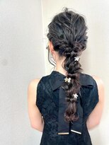アール 北千住店(ar) ルーズアップ/結婚式アレンジ/編み込みアップ/二次会アレンジ