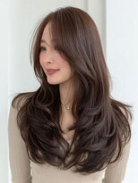 アースモード 亀戸店(EARTH Mode)&nbsp;ロング レイヤーカット×ブリーチなし×暖色カラー