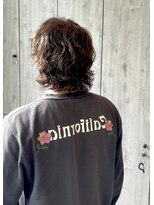 ヘアーリゾートノーブル(Hair Resort Noble) 【ウルフ×スパイラルパーマ】サーフカールメンズウルフ刈り上げ