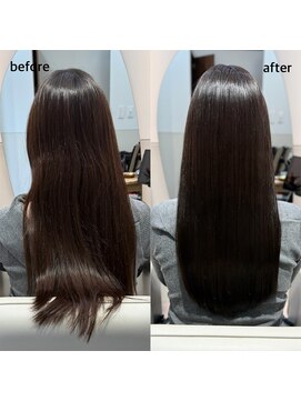 リブ(LIV) 30代大人女性に合う暗髪イルミナカラー×髪質改善縮毛矯正ロング