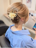 ラルム 仙台(LARME)&nbsp;ショートヘアさんの夜会風アップ