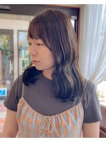 セットアップ 岡山北長瀬店(SET-UP) グレージュ透明感カラー波巻きトリートメントベージュ