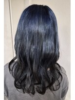 ラインヘアー(LINE HAIR)&nbsp;ネイビーブルーブラックグラデーションカラー