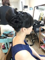 ロカット サロン(Roquat Salon)&nbsp;きっちりブライダルアップアレンジ【ヘアセット　立川　浴衣】