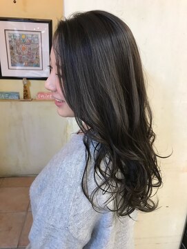 フェイスデコ アヴェダ セカンド(FACE DECO AVEDA/2nd) ダークグレーアッシュ/ロングヘア