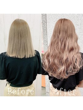 あるじゃんすー さいたま店 ピンクミルクティー#シールエクステ#ピンクベージュ#大宮