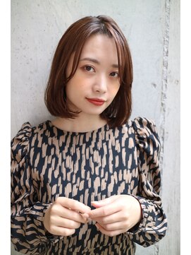 ダヴィン 中目黒(DaVin) 【DaVin中目黒】艶のある前下がりボブ ココアブラウン