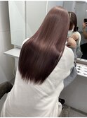 【高槻、枚方】ツヤ髪ピンクベージュ