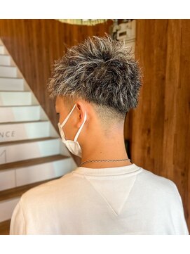 アヴァンス 天王寺店(AVANCE.) MEN'S HAIR メッシュキャップ×ホワイトシルバー