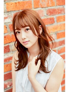 ウィステリア 銀座(WISTERIA) 【WISTERIA】大人可愛いピンクベージュセミロング20代30代韓国