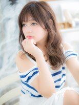 モッズヘア 越谷(mod's hair)&nbsp;斜めバング大人かわいい小顔ショコラベージュc5越谷20代30代40代