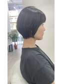 大人可愛い30代40代50ショートボブショート丸みショート