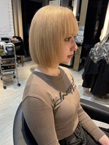 インク サカエ(inq sakae)&nbsp;ぷつっとボブ/ハニーブロンド