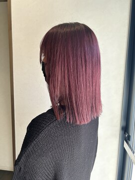 ヘアスペースブルーム エボリューション 庄内店(HAIR SPACE BLOOM evolution) 【庄内店/カラー】 暖色系カラー20代30代40代 ×セミロング