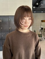 ヘアー アイス ルーチェ(HAIR ICI LUCE)&nbsp;ウルフ ボブウルフ レイヤーカット ナチュラルブラウン/山中