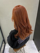 フェリア 松山(Feria)&nbsp;【Feria松山】ケアブリーチ×オレンジカラー‐相原愛梨‐