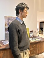 ヘアーアイストゥーレ(HAIR ICI TRE)&nbsp;メンズ　ショートウルフ　パーマ　担当渡邉桜桃