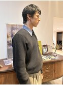 メンズ ショートウルフ パーマ 担当渡邉桜桃