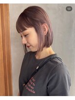 ガーランド (Garland)&nbsp;切りっぱなしボブ/暖色カラー/前髪/原宿神宮前