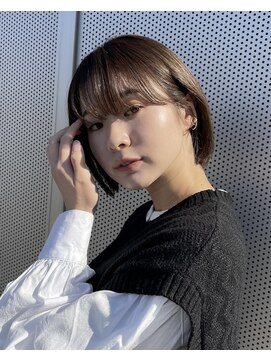 オリジン サロン(THE ORIGIN'S SALON) ぱっつんボブ×ナチュラルカラー