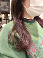 アーサス ヘアー デザイン 鎌ヶ谷駅前店(Ursus hair Design by HEADLIGHT) インナーカラー☆ピンクラベンダー　イヤリングカラー