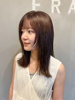 フレーム なんば店(FRAME)&nbsp;◯顔まわりレイヤー×切りっぱなしミディ◯