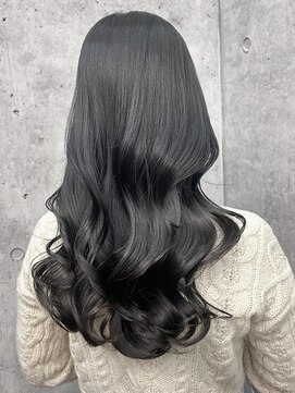 エインアンリー 明治神宮前(AIN.ANLY.) ◯コテ巻き風パーマレイヤーロングレイヤーカット韓国風パーマ