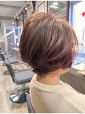 40代50代　ふんわりショートボブ