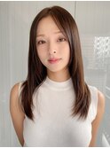 小顔 フェミニンロング メルティーカラー 似合わせカット"