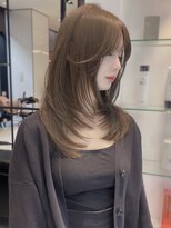 キーン 吉祥寺店(keen)&nbsp;［カネコ］オリーブベージュ×レイヤーカット